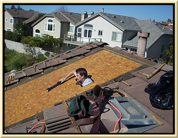 photo of a tile roof leak detection service we did for a customer located in portola hills